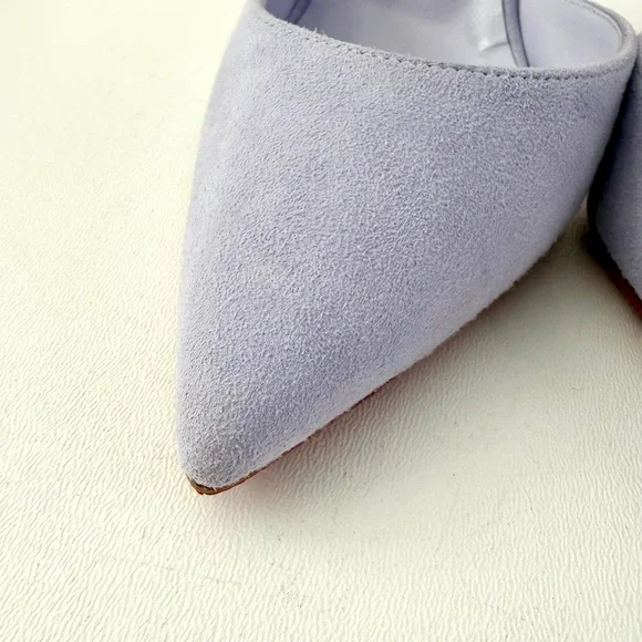 CHRISTIAN LOUBOUTIN | Iriza 100 Lilac Skylight Suede d’Orsay Pumps EU 39.5 - Picture 6 of 15